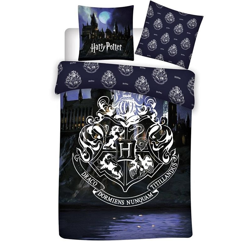 Foto van Harry potter dekbedovertrek dark - lits jumeaux - 240 x 220 cm - katoen