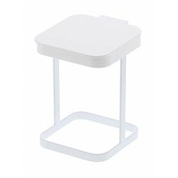 Foto van Yamazaki compost bin with lid - tower - white