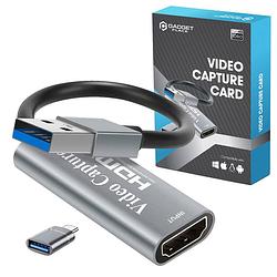 Foto van Hdmi capture card usb-c adapter - video/game capture - hdmi naar usb - 1080p hd - cam link - video grabber - streamen