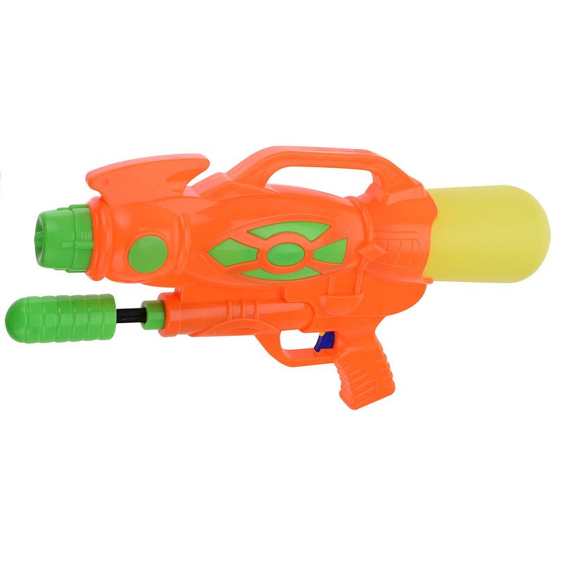 Foto van 1x waterpistolen/waterpistool oranje van 47 cm kinderspeelgoed - waterpistolen