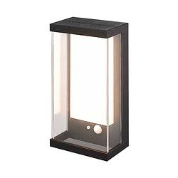 Foto van V-tac vt-1193-b wandlamp op zonne-energie - ip54 - zwarte behuizing - 95 lumen - 3000k