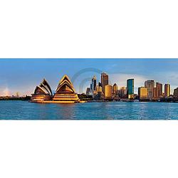 Foto van Shutterstock - sydney circular quay panorama kunstdruk 95x33cm