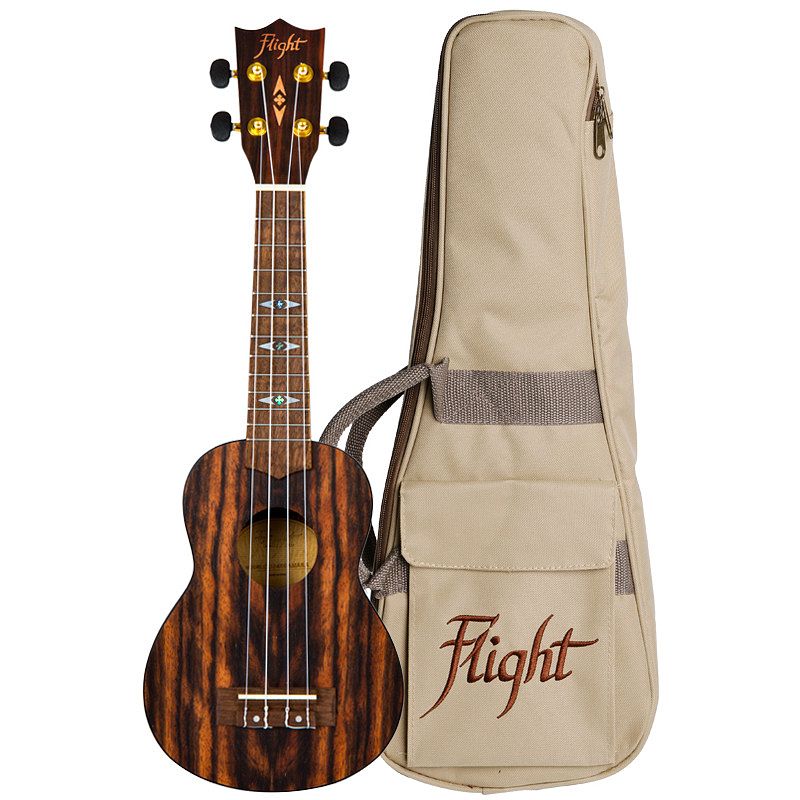 Foto van Flight supernatural series dus460 amara sopraan ukelele met gigbag