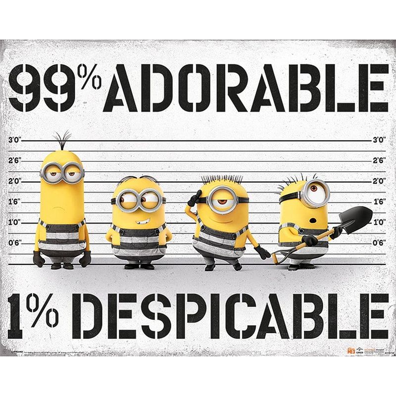 Foto van Pyramid despicable me 3 99 adorable 1 despicable poster 50x40cm