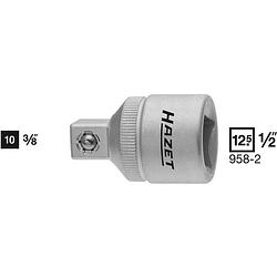 Foto van Hazet 958 958-2 dopsleuteladapter aandrijving 1/2 (12.5 mm) uitvoering 3/8 (10 mm) 36 mm 1.00 stuk(s)