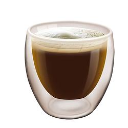 Foto van Haushaltshelden koffieglas/theeglas dubbelwandig - 1x - lungo glas - 200 ml - koffie- en theeglazen