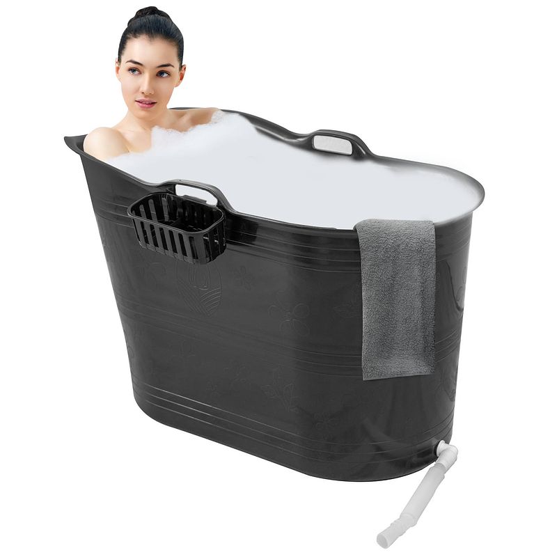 Foto van Lifebath - zitbad olivia - 330l - bath bucket - zwart