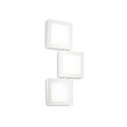 Foto van Moderne witte wandlamp - ideal lux union - gx53 fitting - metaal