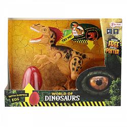 Foto van World of dinosaurs speelset dinosaurus met geluid junior geel 2-delig
