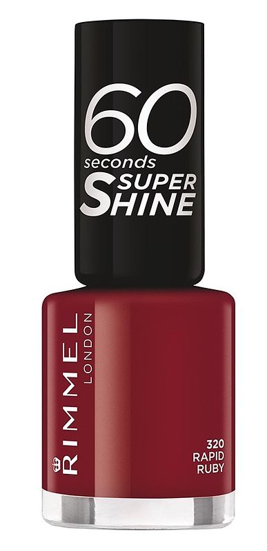 Foto van Rimmel london nagellak 60 seconds 313 rapid ruby