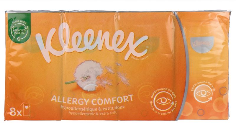 Foto van Kleenex zakdoekjes allergy comfort 9sc (p8x10) bij jumbo