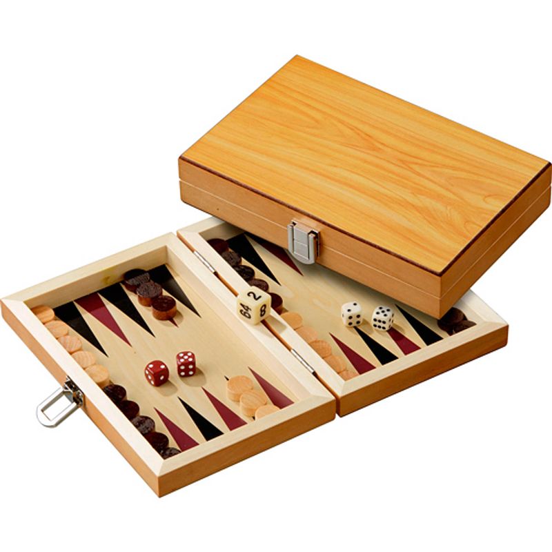 Foto van Philos backgammon peleponnes mini 19,5x12,5cm