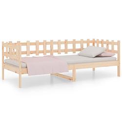 Foto van The living store slaapbank 90x200 cm massief grenenhout - bed