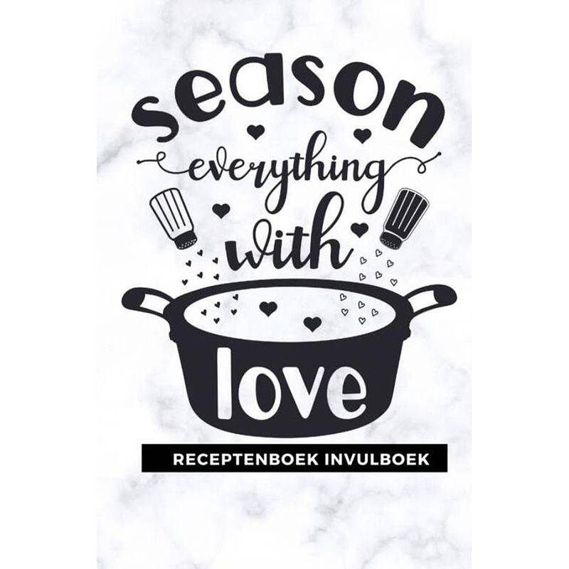 Foto van Receptenboek invulboek: season everything with love