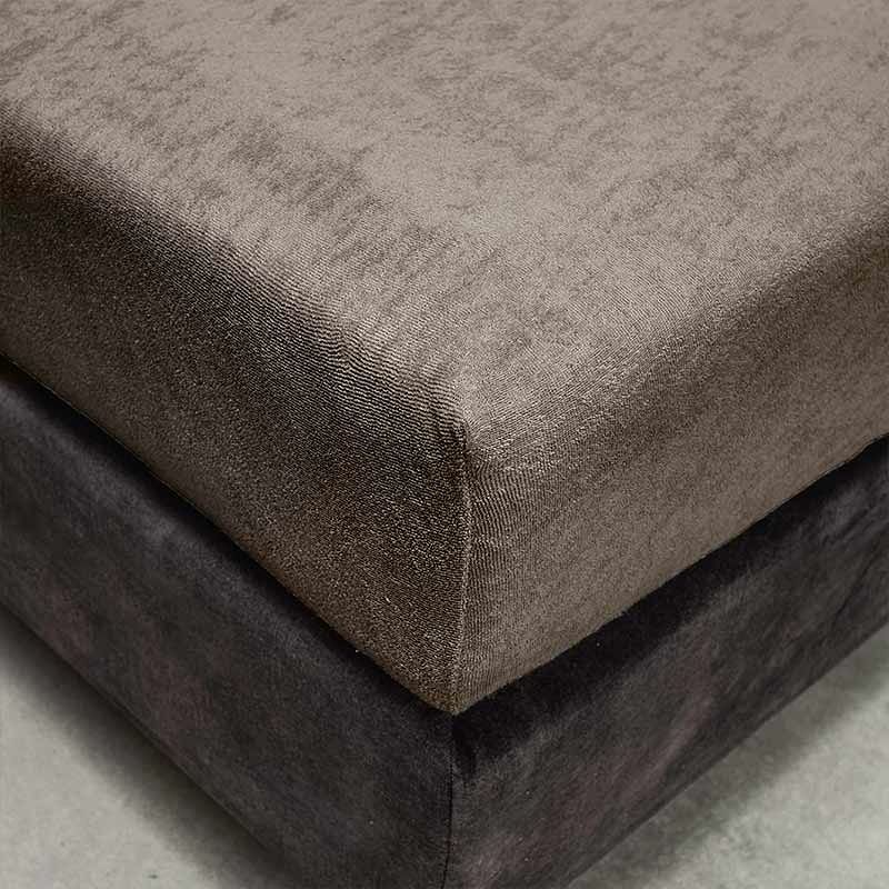 Foto van Fresh & co luxe badstof hoeslaken kleur: taupe, 80/90 x 200/210/220 cm