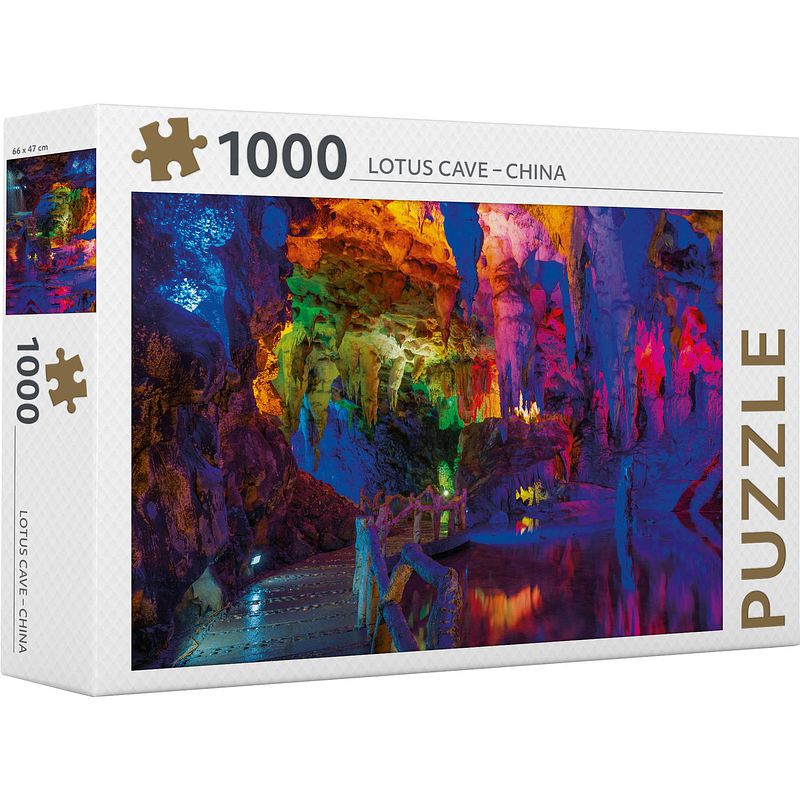 Foto van Rebo productions legpuzzel lotus cave - china 1000 stukjes