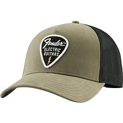 Foto van Fender fender snap back pick patch hat olijfgroen