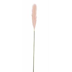 Foto van Pluimgras losse steel/tak - pastel roze - 104 cm - decoratie kunst pluimen - kunsttakken