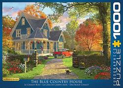 Foto van The blue country house - dominic davison (1000 stukjes) - puzzel;puzzel (0628136609784)