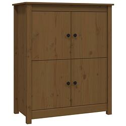 Foto van Vidaxl dressoir 83x41,5x100 cm massief grenenhout honingbruin