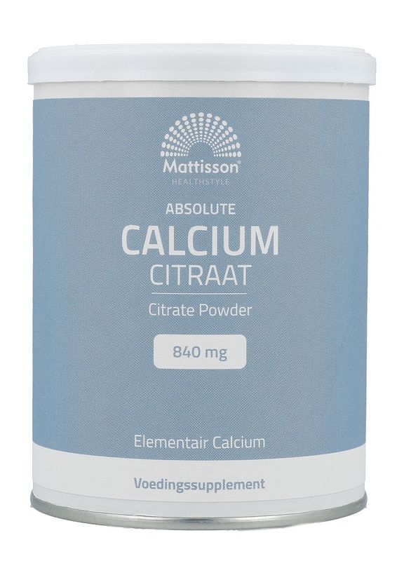 Foto van Mattisson healthstyle calcium citraat poeder