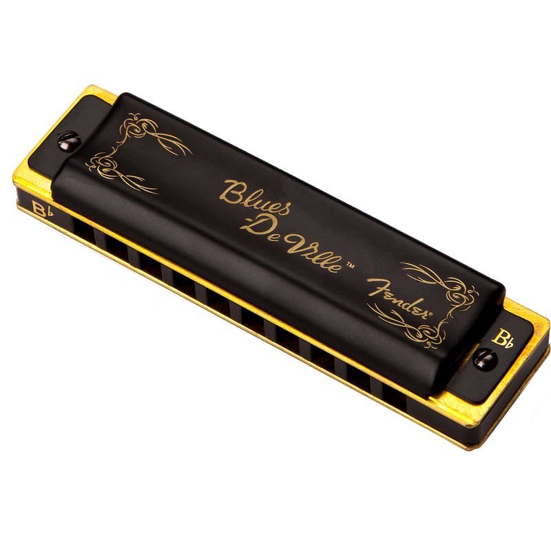 Foto van Fender blues deville bb mondharmonica