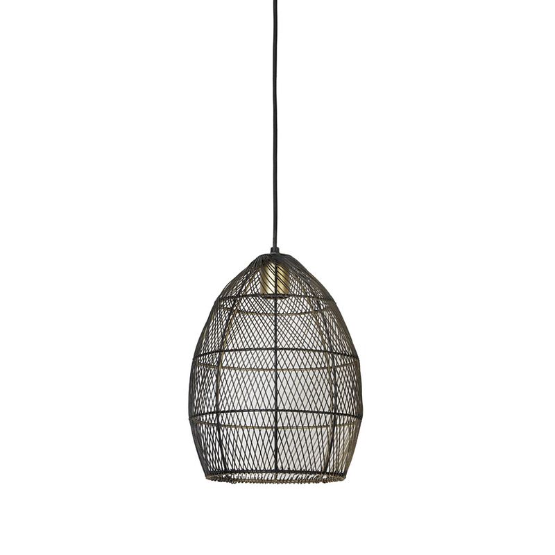 Foto van Light & living - hanglamp meya - 23x23x31 - zwart