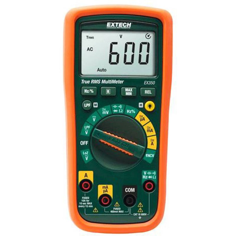 Foto van Extech ex350 multimeter digitaal cat iii 600 v weergave (counts): 4000