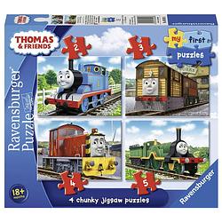 Foto van Ravensburger puzzel 4-in-1 thomas & friends - 2 + 3 + 4 + 5 stukjes