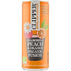 Foto van Clipper chamomile, peach & orange organic fusion 250ml bij jumbo