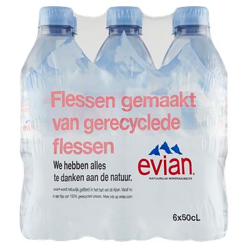 Foto van Evian natuurlijk mineraalwater fles 6 x 500ml bij jumbo
