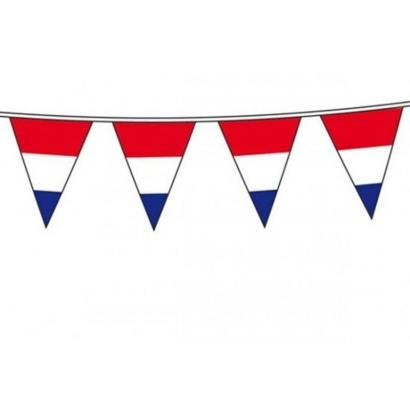 Foto van Vlaggenlijn holland rood wit blauw 10 meter - vlaggenlijnen