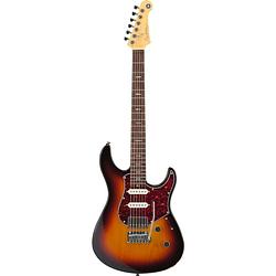 Foto van Yamaha pacp12 pacifica professional desert burst elektrische gitaar met hardshell koffer