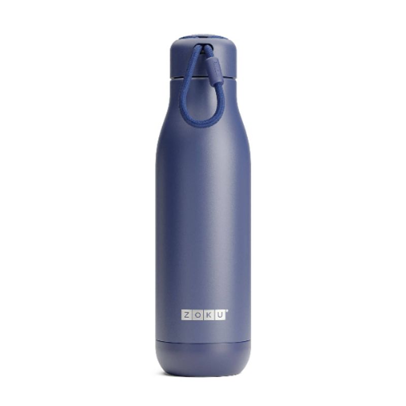 Foto van Zoku - thermosfles rvs, 750 ml, blauw - zoku hydration