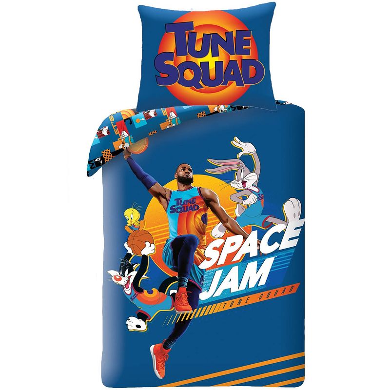 Foto van Space jam dekbedovertrek tune squad - eenpersoons - 140 x 200 cm - katoen