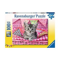 Foto van Ravensburger puzzel schattig katje 100st