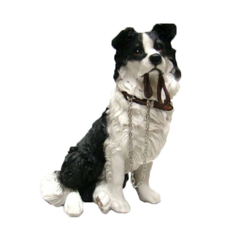 Foto van Dierenbeelden border collie hond - decoratie beeldje 18 cm