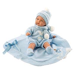 Foto van Llorens jongens pop joel llorona met blauwe kleding 38cm