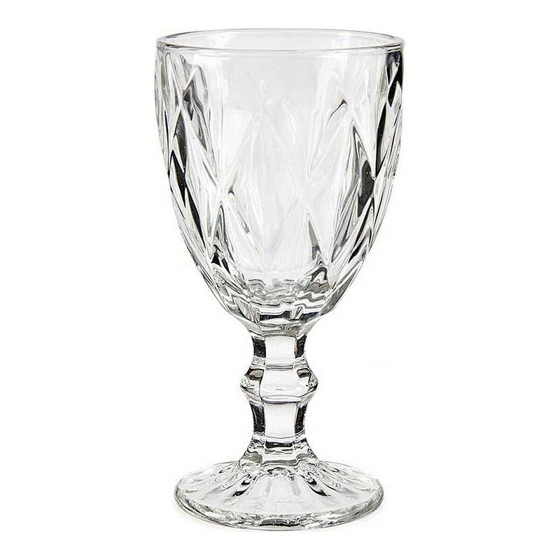 Foto van Wijnglas diamant kristal transparant (330 ml)