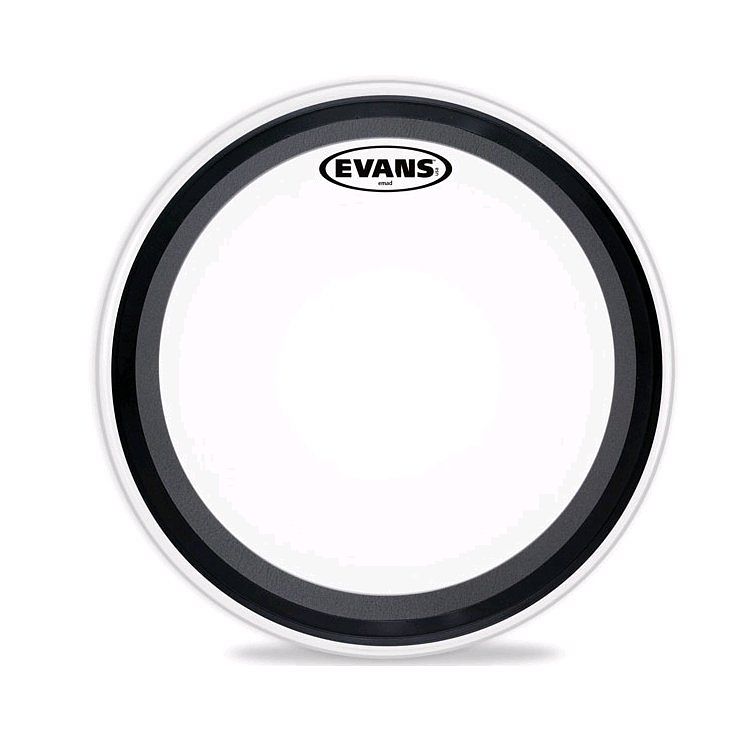 Foto van Evans bd22emadcw 22 inch emad coated bassdrumvel