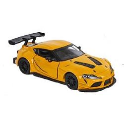 Foto van Kinsmart speelgoedauto toyota gr junior 12,5 cm die-cast geel