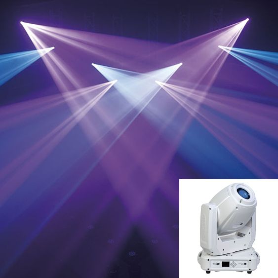 Foto van Showtec phantom 130 spot moving head (wit)