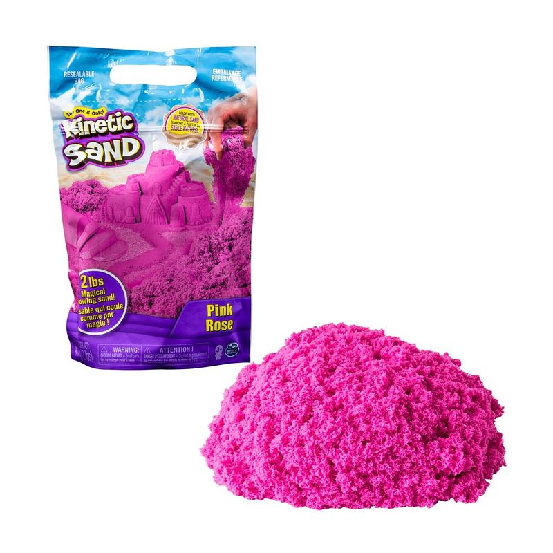 Foto van Kinetic sand speelzand met geur 907 gram roze