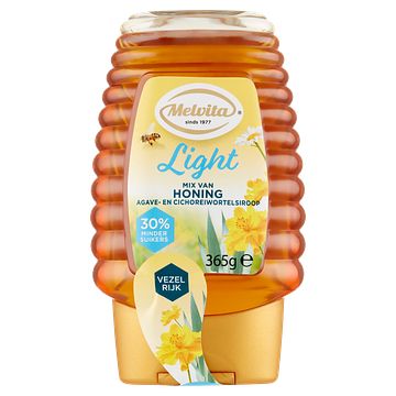 Foto van Melvita light mix van honing agave en cichoreiwortelsiroop 365g bij jumbo
