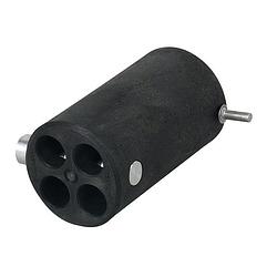 Foto van Wentex pipe & drape 4-punts connector 40.6mm zwart