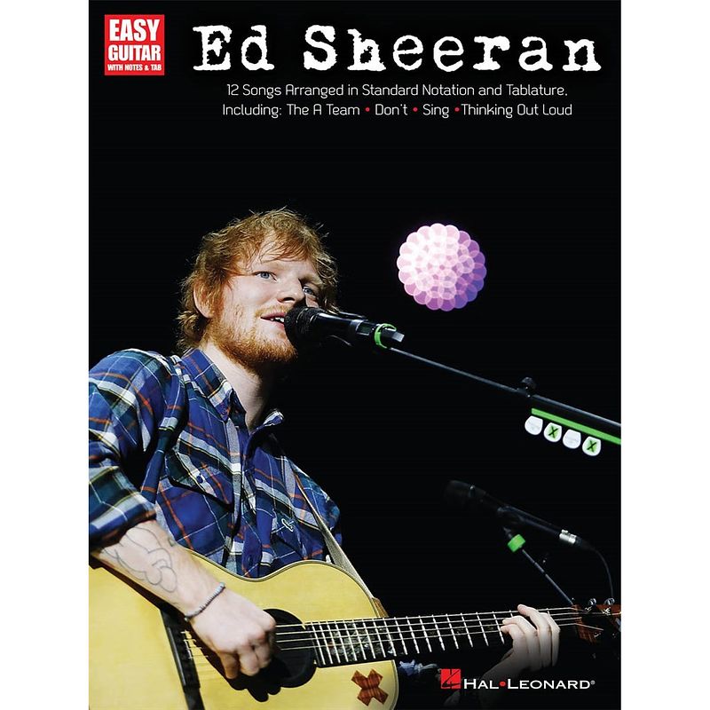 Foto van Hal leonard ed sheeran for easy guitar songboek voor gitaar