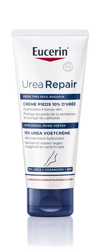 Foto van Eucerin urearepair plus 10% urea voetcrème