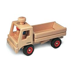 Foto van Fagus houten vrachtauto met open bak bestuurba