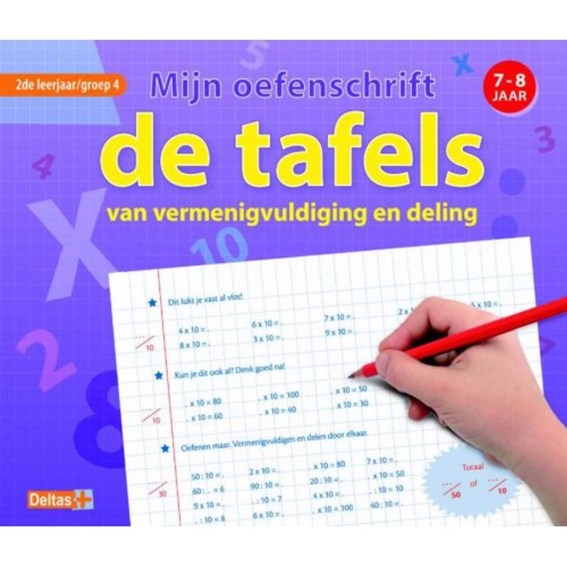 Foto van Mijn oefenschrift / de tafels 7-8 jaar groep 4