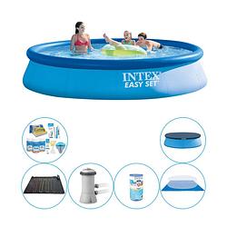 Foto van Zwembad combi deal - intex easy set rond 396x84 cm